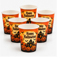 WE PARTY 36 Bicchieri Halloween Happy Halloween 270 ml con Zucca – ...