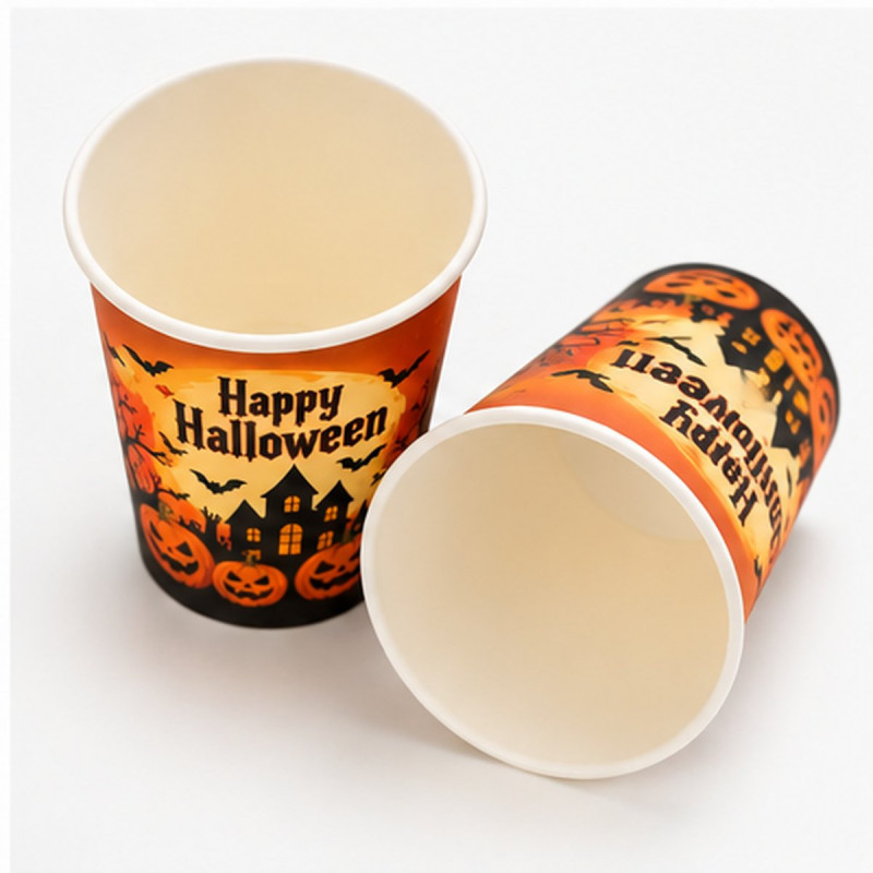 WE PARTY 36 Bicchieri Halloween Happy Halloween 270 ml con Zucca – ...