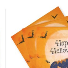 WE PARTY 96 Tovaglioli Halloween Happy Halloween 33x33 cm Arancioni...