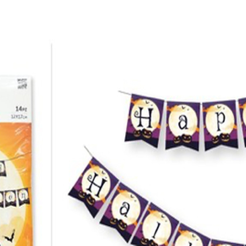 WE PARTY 6 Festoni Decorativi Halloween Happy Halloween 14 Bandiere...