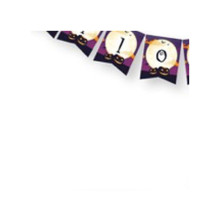 WE PARTY 6 Festoni Decorativi Halloween Happy Halloween 14 Bandiere...