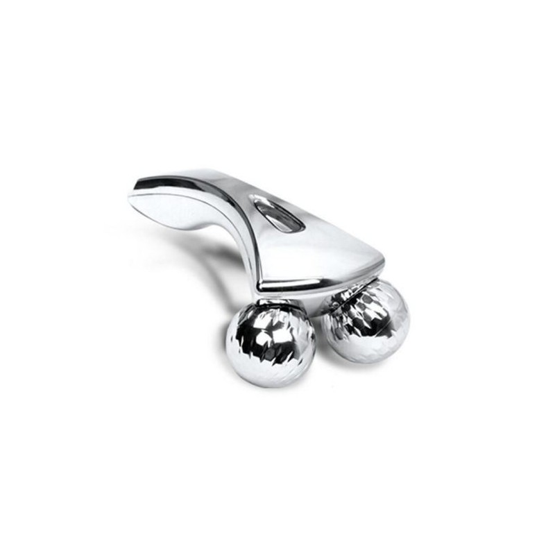 Massaggiatore 2 sfere rotanti relax drenaggio rilassante anti stress metallo