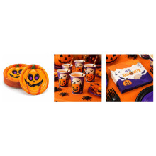 WE PARTY Kit Halloween Teschio per 36 Coperti con 36 Piatti 18 cm, ...