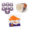 WE PARTY Kit Halloween Teschio per 36 Coperti con 36 Piatti 18 cm, ...