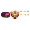 WE PARTY Kit Halloween Happy Halloween Viola per 36 Coperti con Pia...