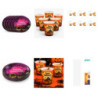 WE PARTY Kit Halloween Happy Halloween Viola per 36 Coperti con Pia...