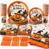 WE PARTY Kit Halloween Happy Halloween Arancione per 36 Coperti con...
