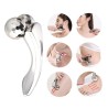 Massaggiatore 2 sfere rotanti relax drenaggio rilassante anti stress metallo
