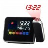Sveglia orologio digitale proiezione ora data allarme luce notturna casa interno