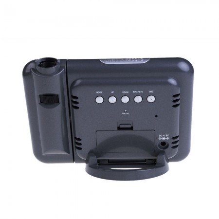 Sveglia orologio digitale proiezione ora data allarme luce notturna casa interno