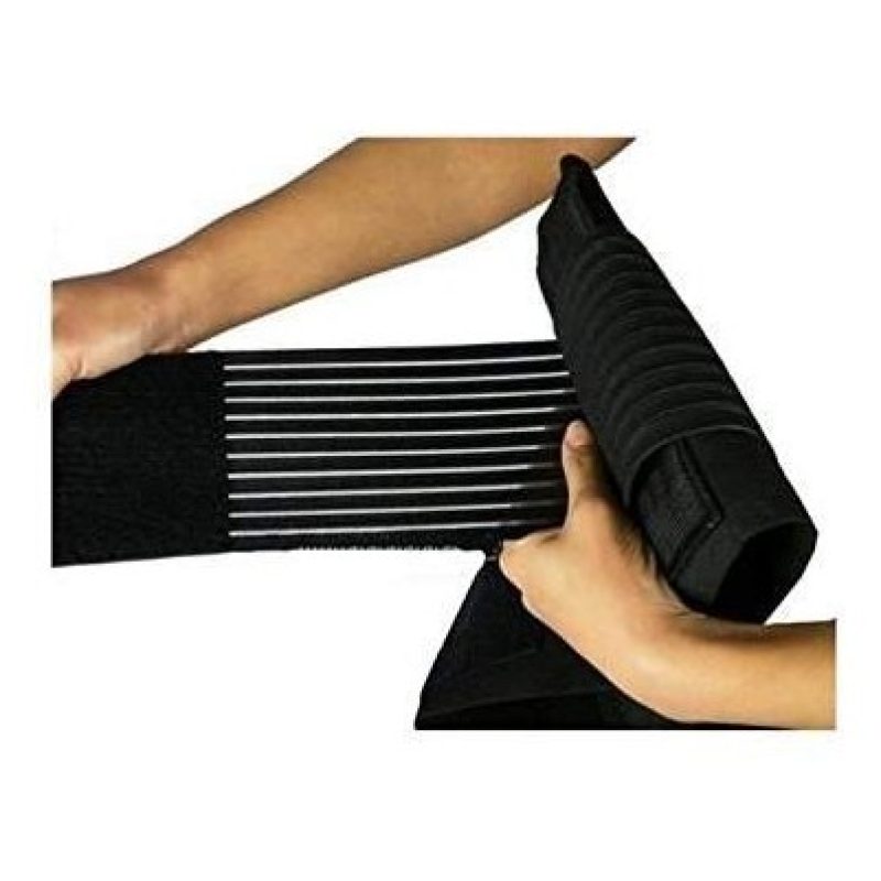 Fascia Lombare tutore elastico con stecche di rinforzo semi rigide. Sostegno a corsetto.