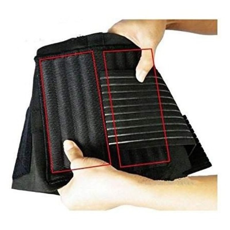 Fascia Lombare tutore elastico con stecche di rinforzo semi rigide. Sostegno a corsetto.