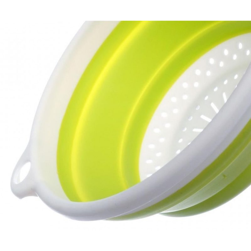 Scolapasta pieghevole salva spazio silicone cucina colino verdure pasta riso