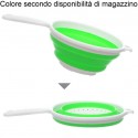 Scolapasta pieghevole salva spazio silicone cucina colino verdure pasta riso