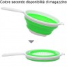 Scolapasta pieghevole salva spazio silicone cucina colino verdure pasta riso