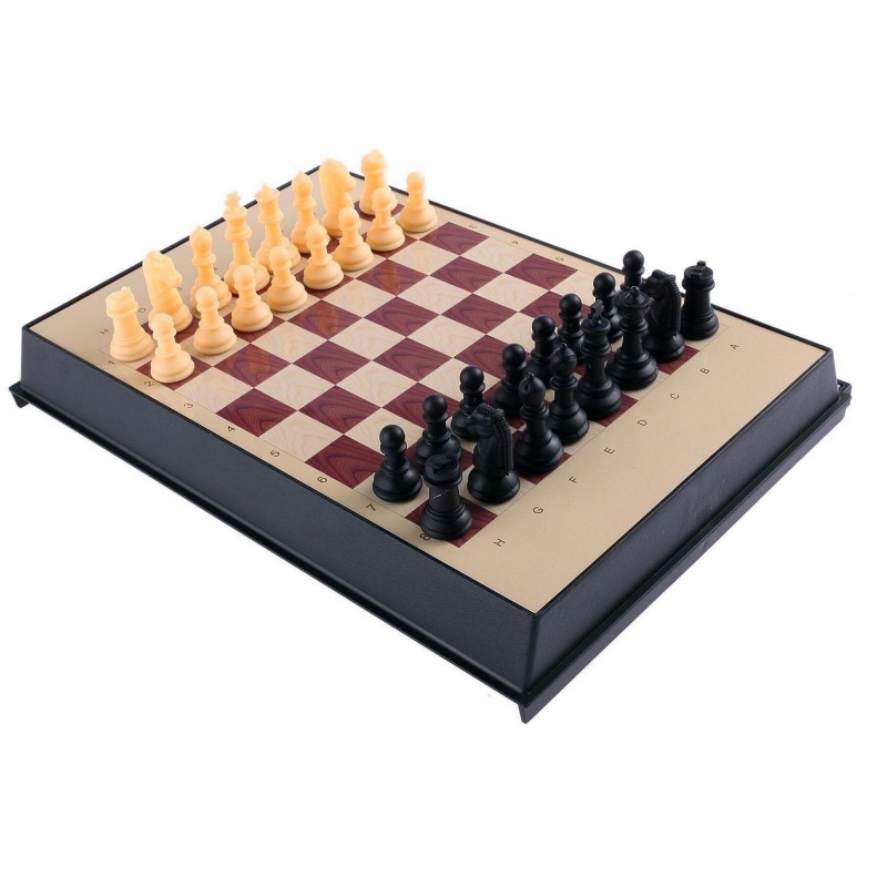 Mini Scacchiera scacchi chess set dama gioco 5 in 1 pieghevole backgammon