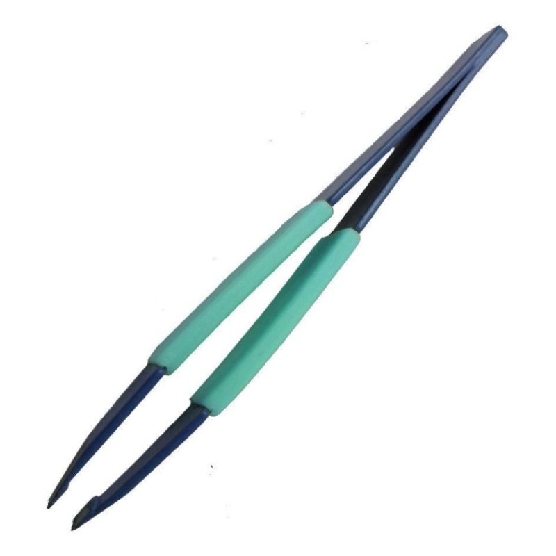 2x Pinzette sopracciglia precise antiscivolo estetista pinze colori vari make up