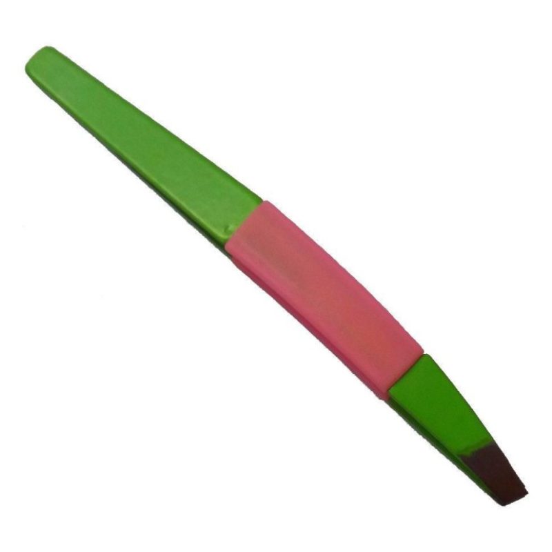 2x Pinzette sopracciglia precise antiscivolo estetista pinze colori vari make up
