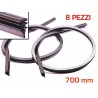 8 Gommini spazzole Tergicristallo gomma auto ricambio 700 mm misura regolabile