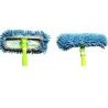Ciabatte pattine Mop con frange cattura polvere in microfibra ottime per pulizia pavimenti e adattabili a scopa Mop 