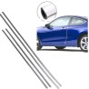 set 4 strisce Protezioni salva portiere cromata auto sportelli 68 cm 88 cm