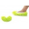 Ciabatte pattine Mop con frange cattura polvere in microfibra ottime per pulizia pavimenti e adattabili a scopa Mop 