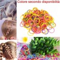 5 pacchetti mini elastici capelli colorati bambine treccine braccialetti