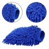 2x Guanti lavaggio auto carrozzeria microfibra frange panno macchina moto