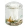 Contenitore cotton fioc coperchio mare acqua bastoncini cotonati bagno plastica