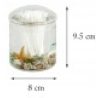 Contenitore cotton fioc coperchio mare acqua bastoncini cotonati bagno plastica