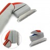 Spazzola snodabile cardatrice rimozione peli cane gatto toelettatura animale