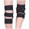 Fascia elastica tutore di protezione per ginocchio anallergica con chiusure a velcro - Ginocchiera per sport nera