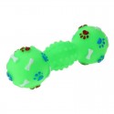 4x Pallina giocattolo gatti cani fischietto aria animali colorata muso cagnolino