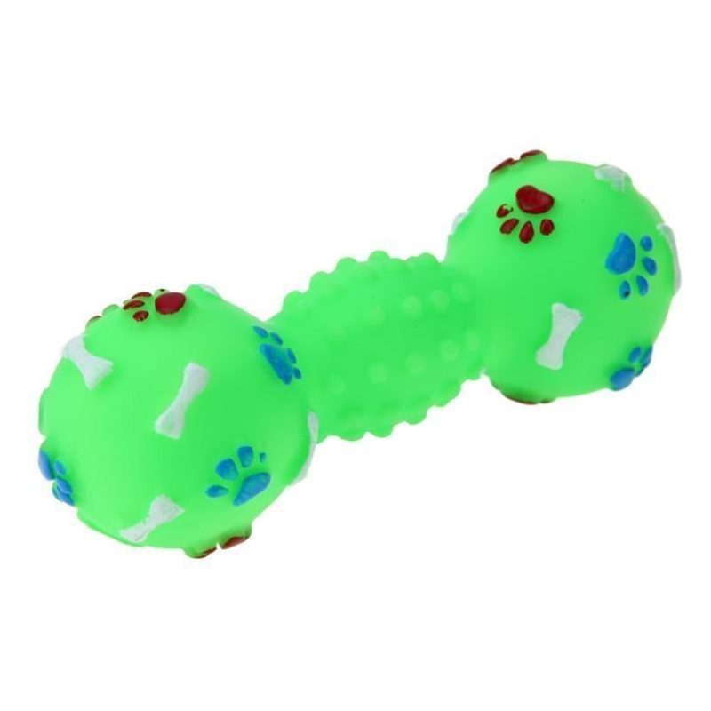 4x Pallina giocattolo gatti cani fischietto aria animali colorata muso cagnolino