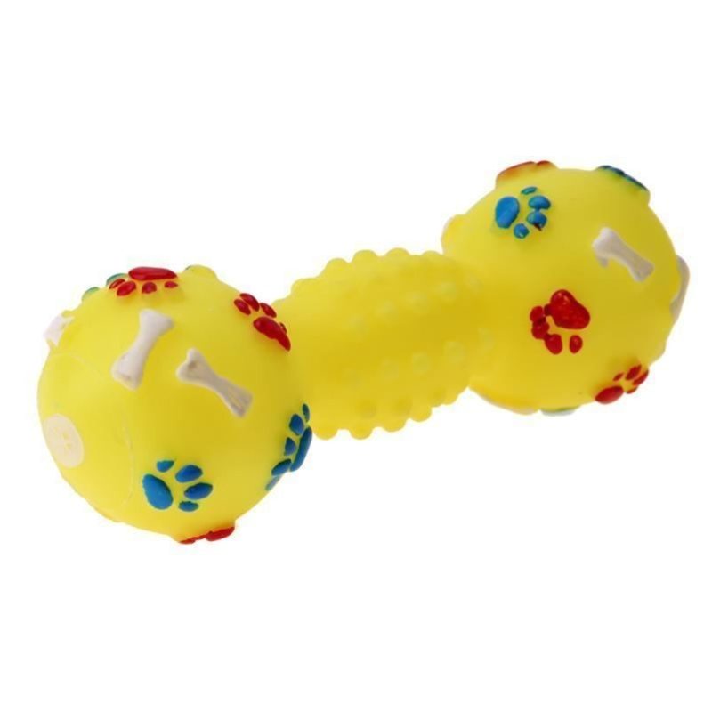 4x Pallina giocattolo gatti cani fischietto aria animali colorata muso cagnolino