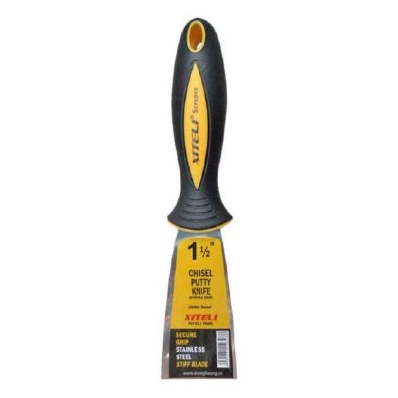 Kit 7 spatole carpentiere muratore stesura stucco paste piatte muro mattonelle