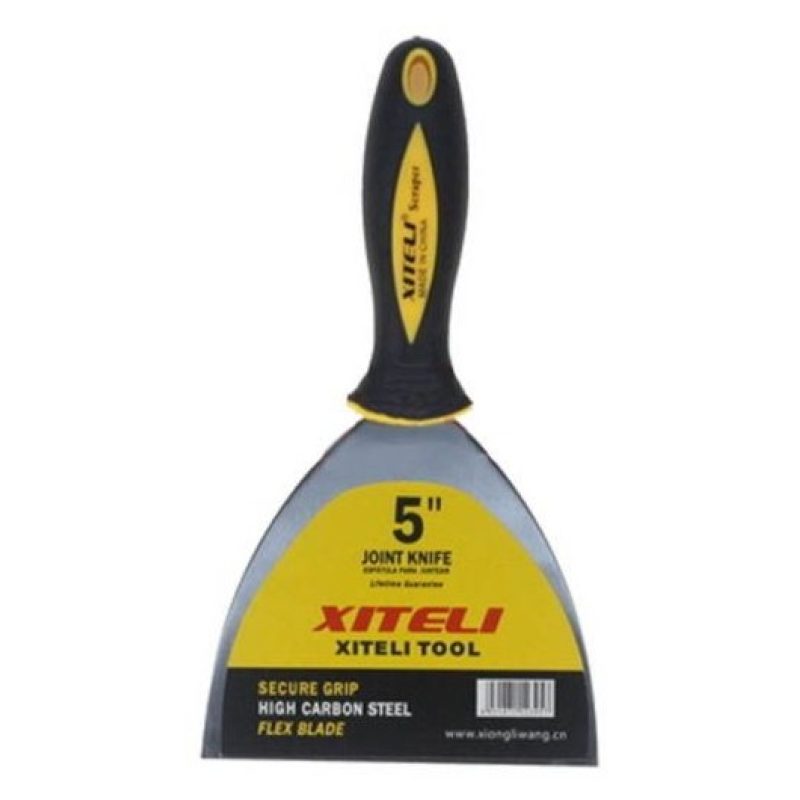 Kit 7 spatole carpentiere muratore stesura stucco paste piatte muro mattonelle