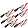 12x microclip polo negativo positivo nero rosso auto morsetti mollette elettrica