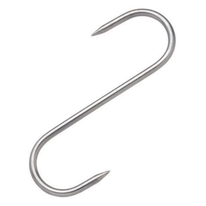 4x Ganci S senza punta acciaio lavoro officina utensile cucina casa 8 cm