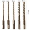 5x punte trapano muro 10 8 6 5 4 mm 11cm acciaio mattoni acciaio fai da te brico