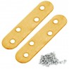 12x Staffe fai da te mensole acciaio fissaggio viti incluse legno 55 x 17 mm