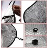 Tendina parasole avvolgibile PVC auto finestrino ventose sole macchina 40 x 60