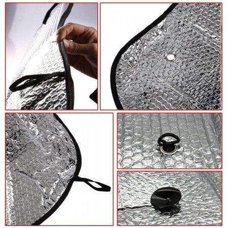 Tendina parasole avvolgibile PVC auto finestrino ventose sole macchina 40 x 60