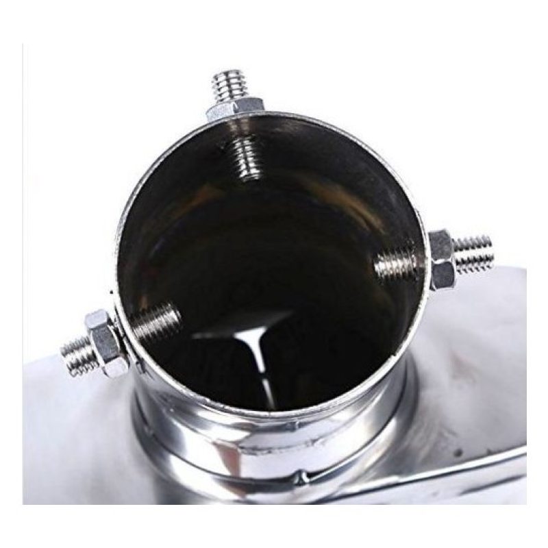 Scarico doppio terminale Codino Inox cromato sportivo tuning marmitta OVALE
