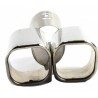 Scarico doppio terminale Codino Inox cromato sportivo tuning marmitta OVALE