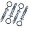 6x Tasselli stop professional acciaio cartongesso M5 37 mm occhiello fissaggio