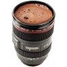 Cup Tazza Teleobiettivo a forma di obiettivo fotografico Reflex Bicchiere CupLens - Colore Nero con particolari Canian