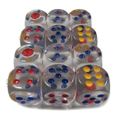 16 dadi bianchi D6 lati gioco poker giochi da tavolo oca dado plastica cubo