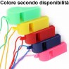 6x Fischietto plastica arbitro calcio sport colorato fischio fischietti laccetto