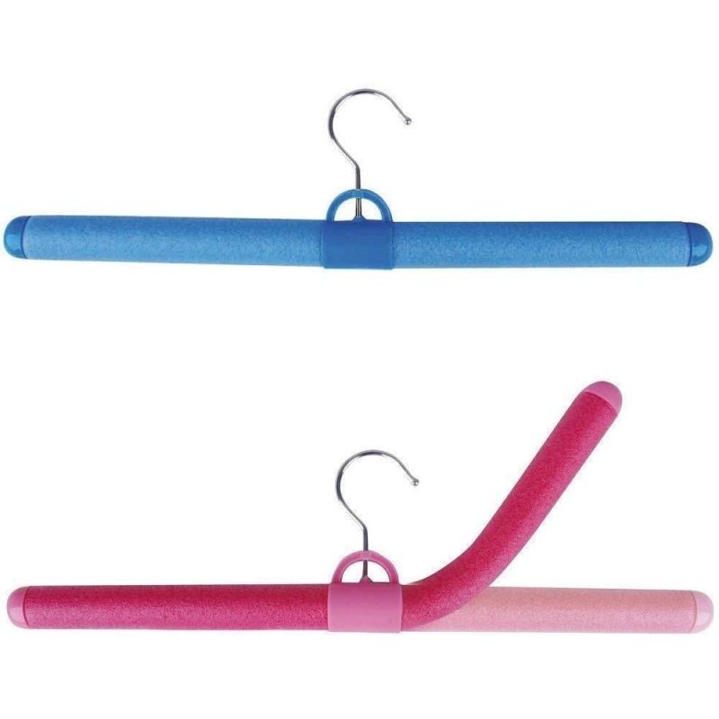 5x stampelle grucce gruccia alluminio abiti appendiabiti armadio spugna colore